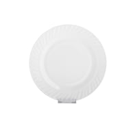 طقم صحون اكل مسطح اركوبال ابيض مدور مخطط 6 قطعة مق...