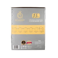 طقم قدور استيل تركي 18/10 , 13 قطعة