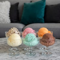 طقم كاسات حلى وايس كريم وسلطات الفواكه 230 مل زجاج...