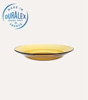 طقم سفرة زجاج DURALEX فرنسي عسلي 44 قطعة 6 اشخاص