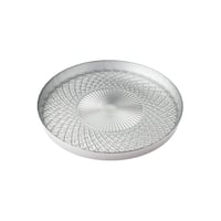 صحن تقديم حلويات زجاج تركي مدور مقاس 32 سم