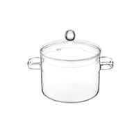 قدر طبخ زجاج حراري شفاف 1.5 لتر