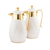 طقم ترامس لوفر 2 قطعة 1 لتر مع تبسي وتمريات بلاستي...