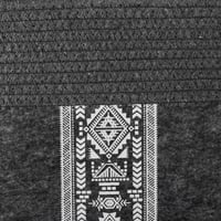 شنطة رحلات قطني لون رمادي غامق