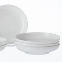 صحون تقديم صلصات 6 قطعة بورسلان ابيض مقاس 10 سم