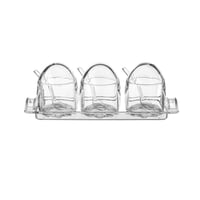 طقم علب بهارات اكريلك سكوالو 3 قطعة مع تبسي اكريلك...