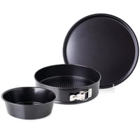 قوالب كيك وصينية بيتزا معدن 3 قطعة