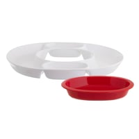 سيرفس بورسلان ابيض احمر مقاس كبير