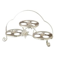 شيالة فناجين قهوة سعودي معدن فضي فاخر