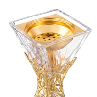 مبخرة معدن ديكور اغصان شجرة ذهبي