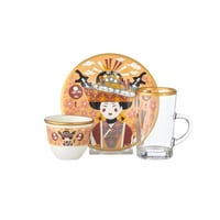 طقم شاي وقهوة 18 قطعة مجموعة الامبراطورة