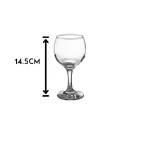 طقم كاسات عصير زجاج تركي شفاف 225 مل 6 قطعة