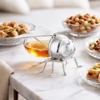 سكرية النحلة الفضية للعسل مع ملعقة