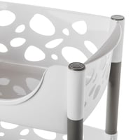 ارفف حامل خضار بلاستيك 4 ادوار ابيض