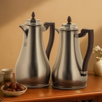 السيف طقم ترامس شدن 2 قطعة فضي مطفي بيد خشبي من ال...