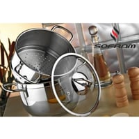 قدر بخار ستيل سوفرام تركي مقاس 22 سم