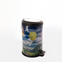 سلة مهملات ضفط معدن برسومات