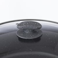 قدر قلي جرانيت تركي مع مصفى مقاس 24 سم رصاصي