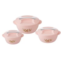 طقم حافظات طعام هندي 3 قطعة زهري