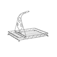 استاند تنشيف الكاسات والملاعق معدن شبك مستطيل