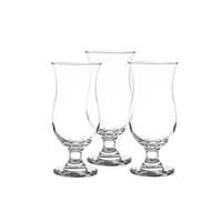 طقم كاسات عصير وكوكتيل زجاج شفاف 12 قطعة