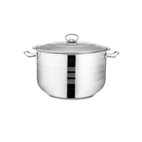 قدر استيل تركي 18/10 مقاس 30 سم ( 14 لتر )