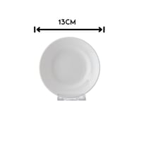 طقم صحون خدمة غويط بورسلان ابيض مقاس 13 سم 6 قطعة