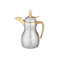 ترمس دلة قهوة بروز نيكل وذهبي 350 مل