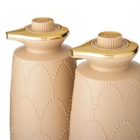 طقم ترامس كارين 2 قطعة بيج ذهبي 1 لتر