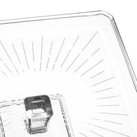 صحن تقديم زجاج تركي مربع بقاعدة