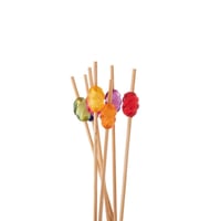 اعواد تمر وحلى خشب بمقبض خرز ملون 25 قطعة