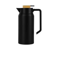 ترمس شاي وقهوة من شركة هوست 1 لتر اسود سادة وذهبي...