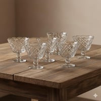 زبادي ايس كريم وسلطات الفواكه زجاج مربعات 6 قطعة 1...