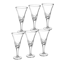 طقم كاسات عصير زجاج طويل 6 قطعة 240 مل