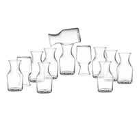 قارورة عصير زجاج شفاف بتصميم جديد 12 قطعة 120 مل