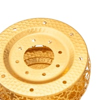 قاعدة دلة وبراد شاي معدن ذهبي