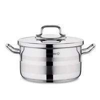 كوركماز طقم قدور استيل تركي 18/10 استرون 12 قطعة