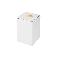 مرطبان زجاج وبورسلان اخضر بغطاء معدن ذهبي