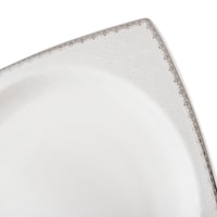 طقم صحون للحلا والفواكه والفطور 6 قطعة بورسلان مرب...