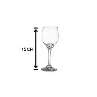 طقم كاسات زجاج شفاف ميني ترحيبي 12 قطعة 120 مل