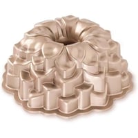 قالب كيك معدن ماريسا ذهبي شكل وردة مقاس 24 سم