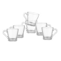 اكواب شاي زجاج سادة 6 قطعة