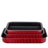 طقم صواني تيفال فرنسي مستطيل 3 قطعة مقاس 37-31-29...