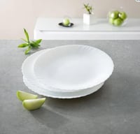 طقم عشاء اركوبال ابيض سادة 38 قطعة 6 اشخاص