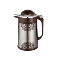 ترمس استيل بني مزخرف 1 لتر