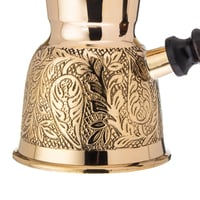 جزوة قهوة نحاس هندي ذهبي مقاس 10 ( 3 فنجان )