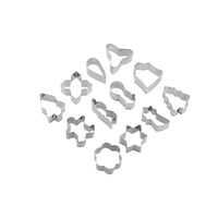 قوالب معدن للبسكوت 12 حبة اشكال مختلفة