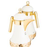 طقم ترامس جويلا من شركة السيف لؤلؤي وذهبي مطفي 2 ق...