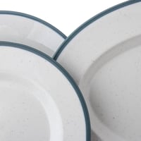 طقم عشاء ميلامين رمادي 57 قطعة 6 اشخاص