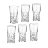 كاسات ماء زجاج 6 قطعة